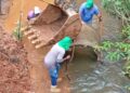 Prefeitura de Araxá finaliza desvio da Ponte sobre o Córrego Pirapitinga