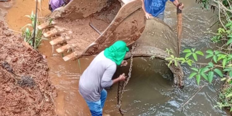 Prefeitura de Araxá finaliza desvio da Ponte sobre o Córrego Pirapitinga