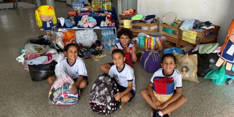 Mobilização nas escolas de Araxá arrecada grande volume de donativos para Juiz de Fora e Ubá; campanha termina nesta sexta (6)