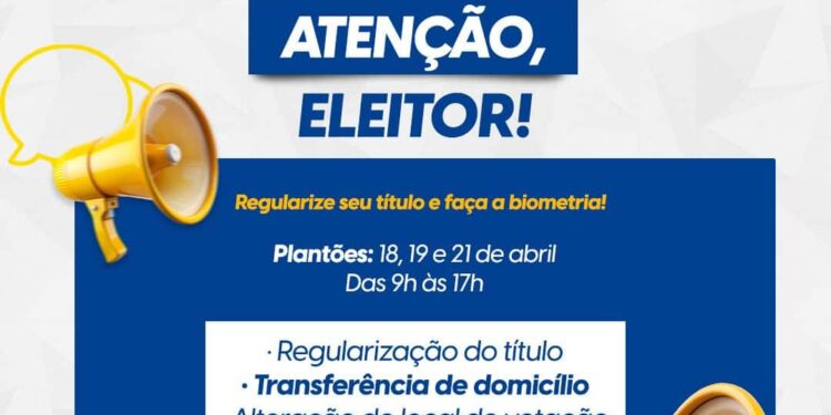 Justiça Eleitoral realiza plantões em Araxá para regularização do título e coleta de biometria