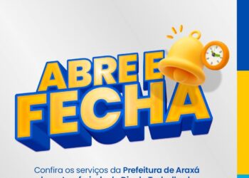 Abre e fecha: confira os serviços da Prefeitura de Araxá durante o feriado do Dia do Trabalhador.