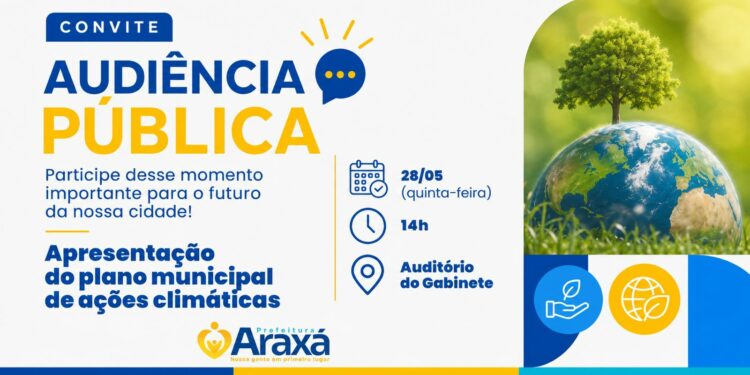 Audiência pública apresenta Plano Municipal de Ações Climáticas de Araxá