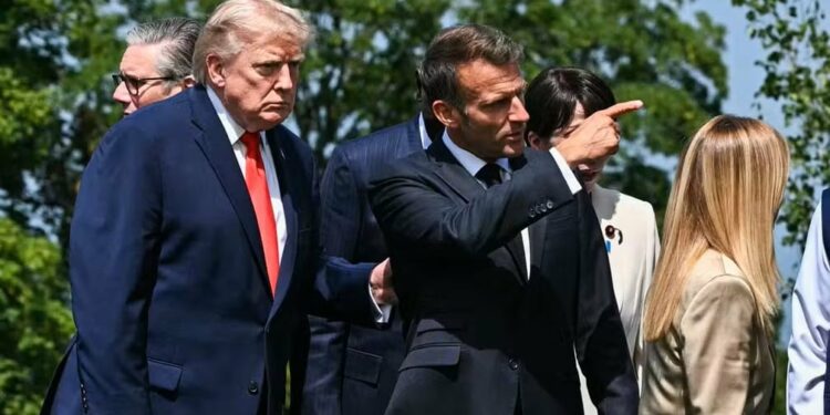 Trump e Lula voltam a posar para foto antes de jantar de gala do G7