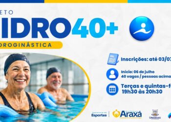 Prefeitura de Araxá abre inscrições para aulas gratuitas de hidroginástica para pessoas com mais de 40 anos