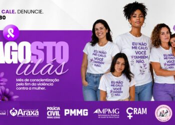 Agosto Lilás 2026 mobiliza Araxá em campanha de prevenção e enfrentamento à violência contra a mulher