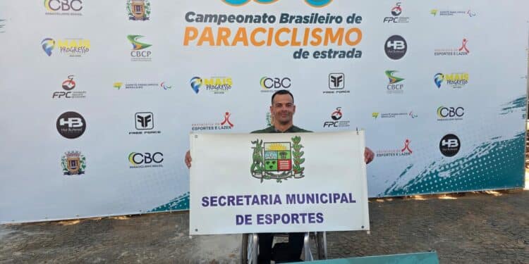 Atleta paralímpico de Araxá se destaca entre os melhores do Campeonato Brasileiro de Paraciclismo