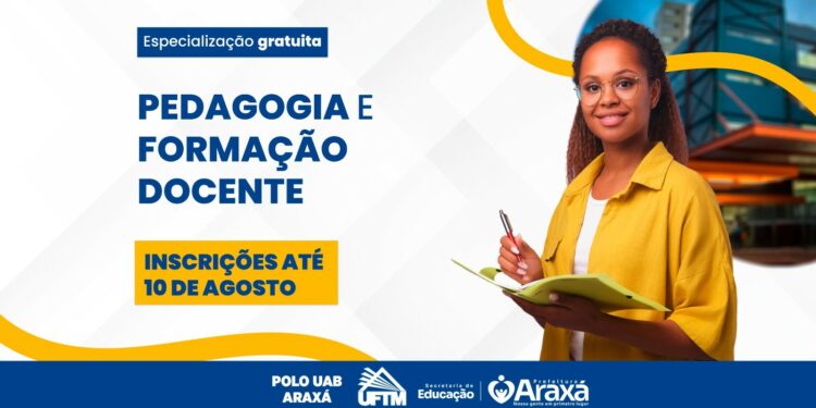 Polo UAB Araxá abre inscrições para especialização gratuita em Pedagogia e Formação Docente