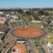 Praça da Bíblia começa a ser construída e vai transformar rotatória da Expominas em novo espaço de convivência