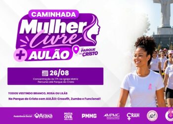 Caminhada Mulher Livre ocupa as ruas de Araxá nesta quarta (26) pela igualdade e pelo fim da violência