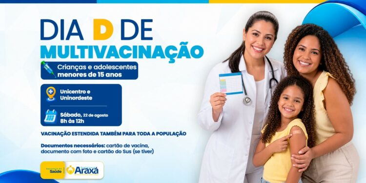 Prefeitura realiza Dia D de Multivacinação, com imunização aberta para toda a população neste sábado (22)