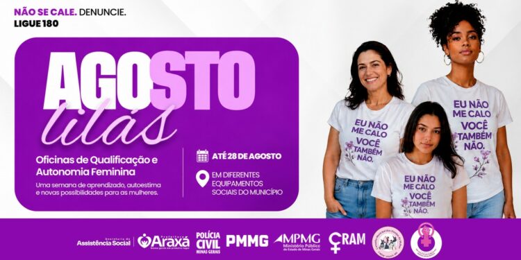 Agosto Lilás promove semana de oficinas para fortalecer autonomia e oportunidades para mulheres