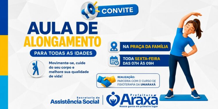 Praça da Família oferece aulas gratuitas de alongamento às sextas-feiras