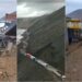 Deslizamento de Terra do sul do Peru soterra caminhões e bloqueia rodovia