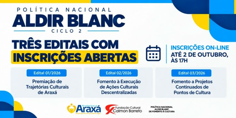 Fundação Cultural Calmon Barreto abre inscrições para três editais da Política Nacional Aldir Blanc