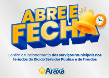Abre e fecha: confira o funcionamento dos serviços municipais nos feriados do Dia do Servidor Público e de Finados