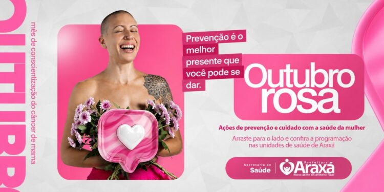 Outubro Rosa amplia atendimentos com programação especial nas unidades de saúde de Araxá; confira o cronograma