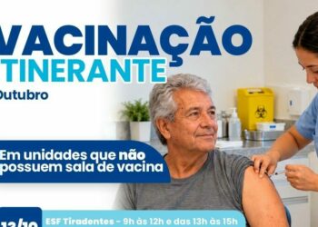 Prefeitura leva vacinação itinerante a 12 unidades de saúde em outubro