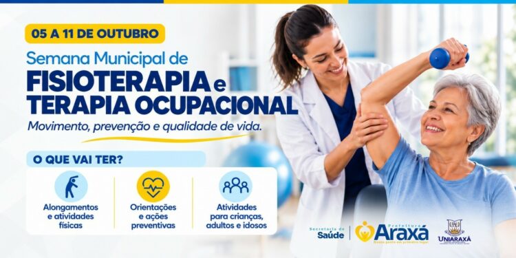 Semana Municipal de Fisioterapia e Terapia Ocupacional leva atividades de saúde para diferentes regiões de Araxá