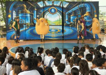 Mais de 1,1 mil alunos da Rede Municipal participam de espetáculo sobre sustentabilidade e educação