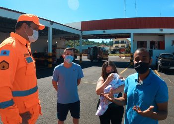 Bebê recém-nascida engasgada em Araxá