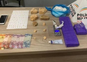 Polícia militar prende autor e apreende grande quantidade de drogas em Araxá- MG