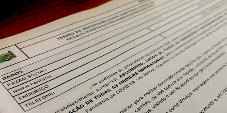 Novo termo de responsabilidade para atividades comerciais é disponibilizado em Araxá